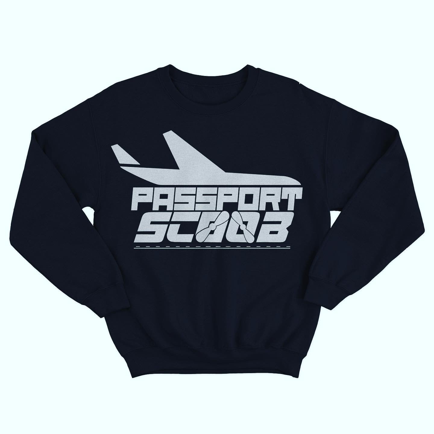 Passport Plane 🛫Logo Crewneck Sweatshirt